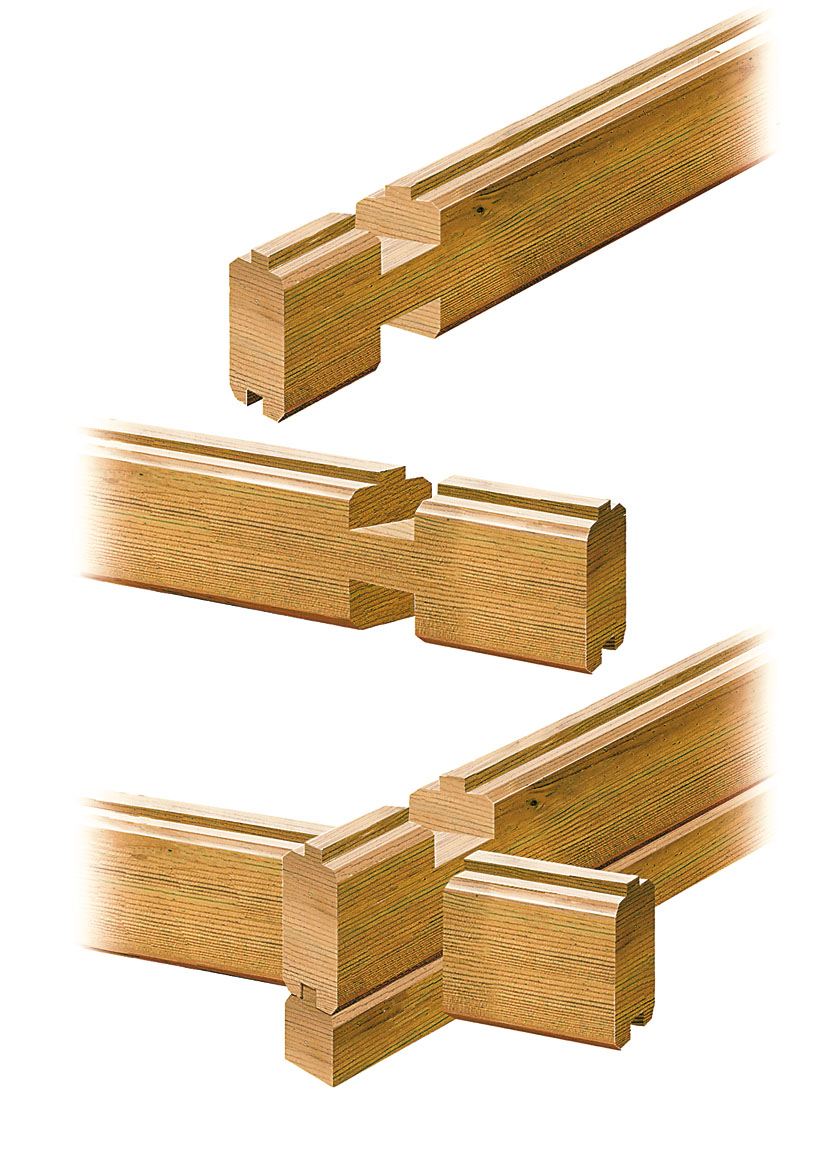 Système de bois massif empilé