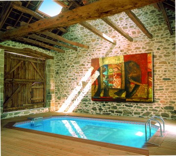 Indoor pool in a spare room