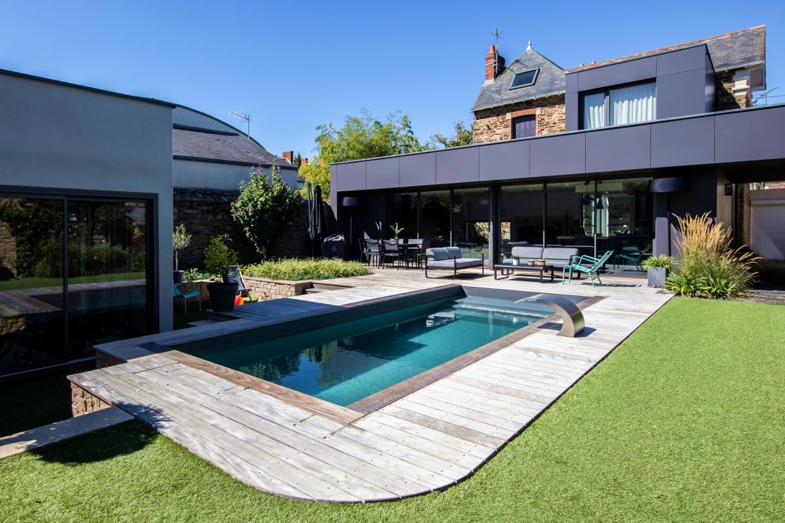 The pool is the centrepiece of this city-centre house refurbishment.