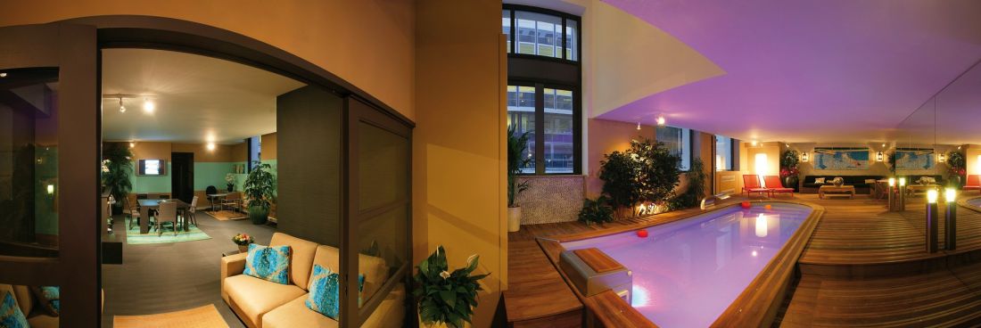 Piscine dans un loft