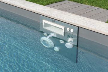 The Piscinelle MF5 316 L stainless steel filtration panel

