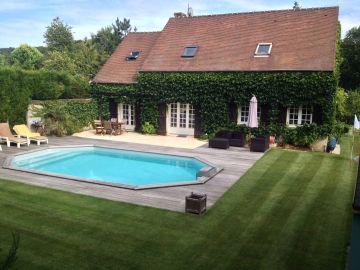 Piscine octogonale Rg avec terrasse