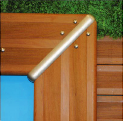 Margelle de piscine en ipe très large