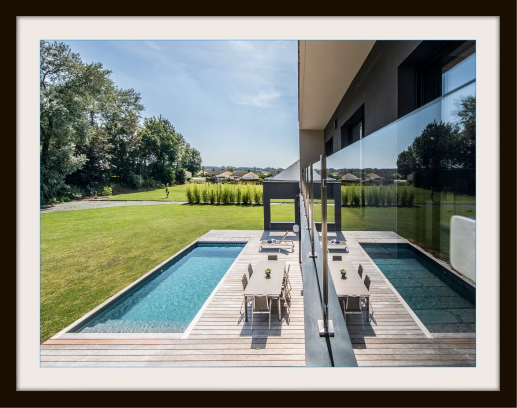 Piscinelle d'Or 2019 - Piscine contemporaine et pure construite en Belgique