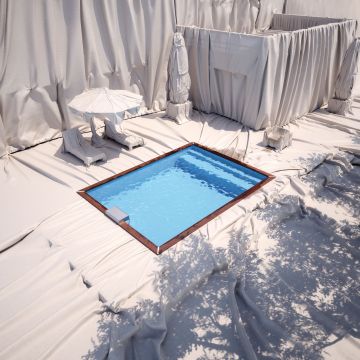 Concept-Piscinelle en hommage à l'artiste Christo