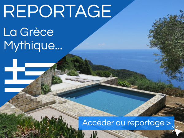 Nouveau reportage photo d'une piscine carrée en Grèce