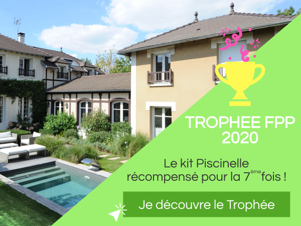 Trophée d'Argent 2020 - Catégorie “piscine installée par un particulier” pour cette Piscinelle dans son écrin de verdure.