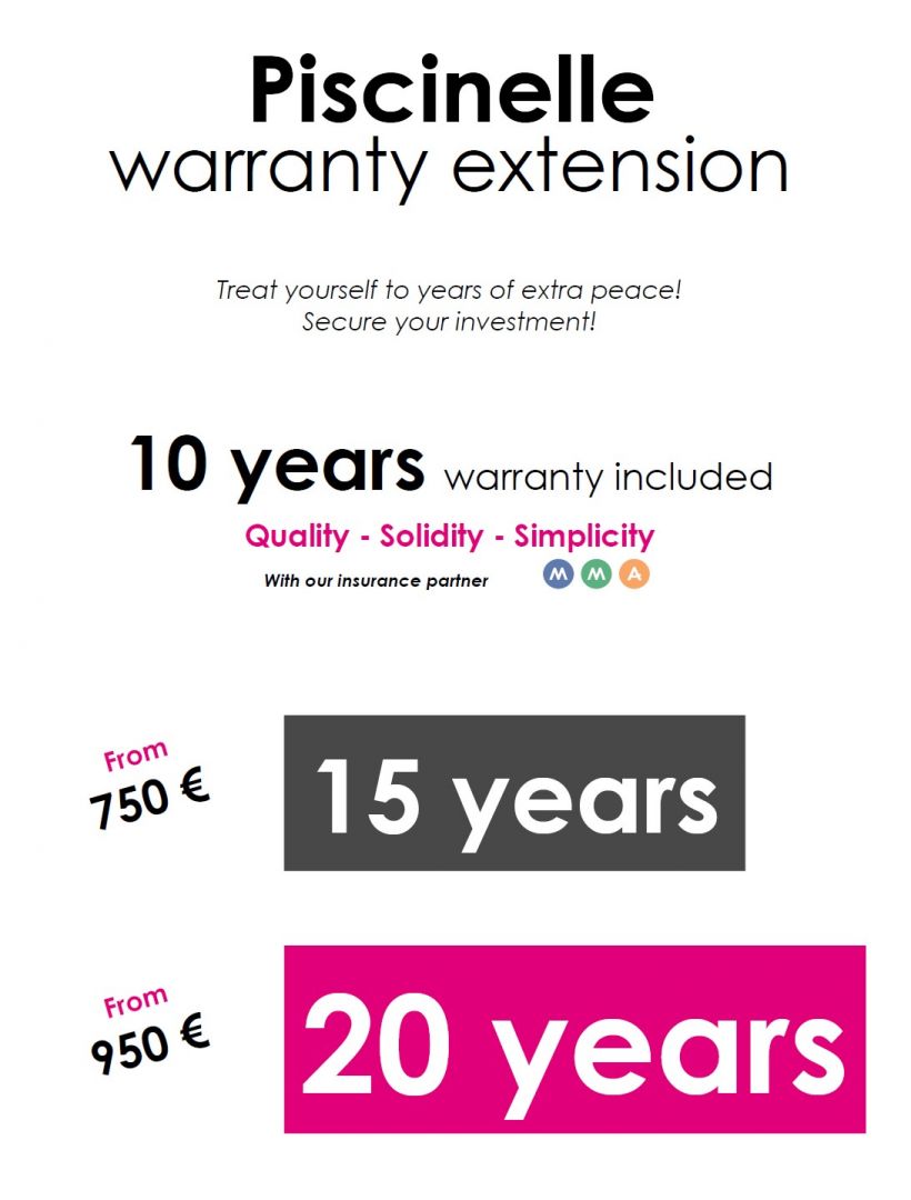 Piscinelle warranty extension