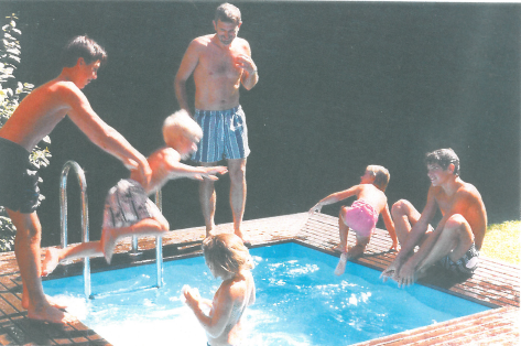 first swim in a Piscinelle pool