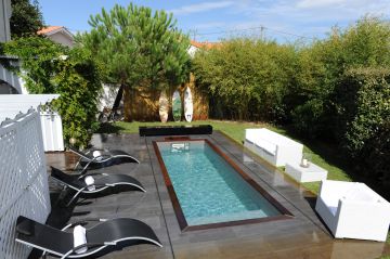 Une piscine Piscinelle installée à Biscarosse