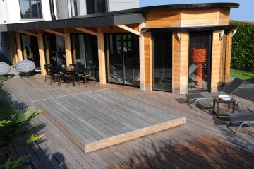 Terrasse piscine mobile